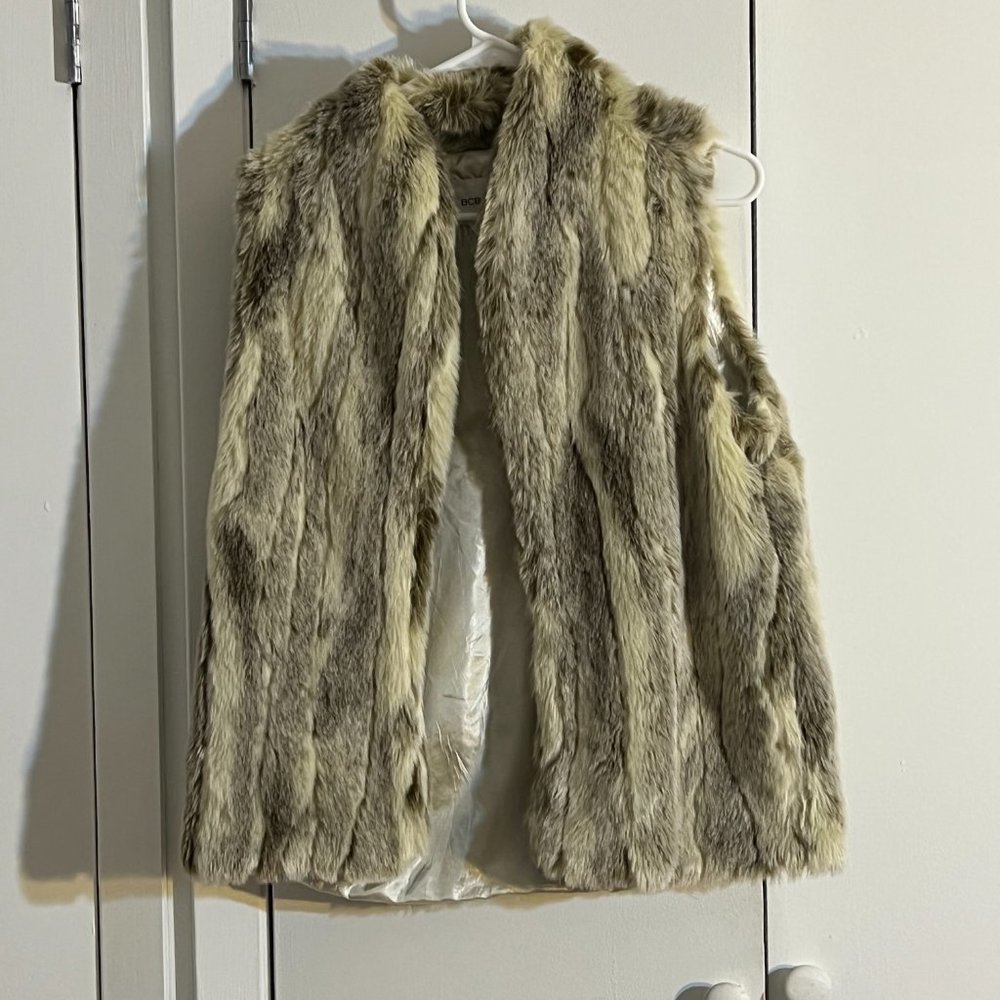 Faux fur vest